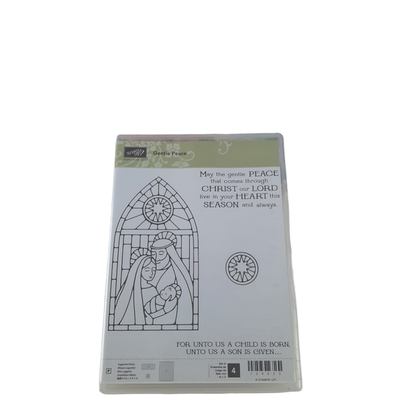 Retired Stampin Up Gentle Peace Photopolymer Cling Stamp Set - Picture 7 of 14
